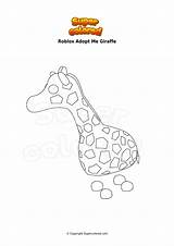 Adopt Giraffe Kitsune Colorare Supercolored sketch template