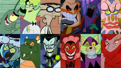 cn disneypbs  nick villains  animated cartoon characters