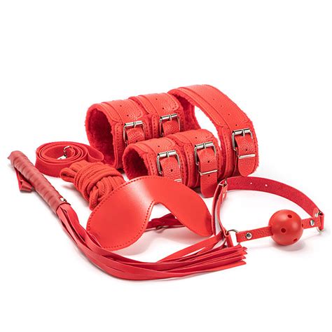 The Manufacturer Directly Provides Sex Toys Sm Set Plush Handcuffs Whip
