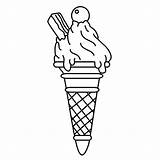 Coloring Ice Cream Tasty Duck Donald Disney Baby sketch template