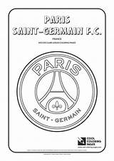 Coloring Paris Pages Germain Saint Logo Cool Soccer Logos Clubs Psg Printable Colouring Football Coloriage Club Foot Fc Print City sketch template
