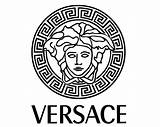 Versace Logo Medusa Drawing Stencil Symbol High Brand Logos Luxury Vector Fashion Marca Versus Clothing Gianni Drawings Painting Pack Quality sketch template