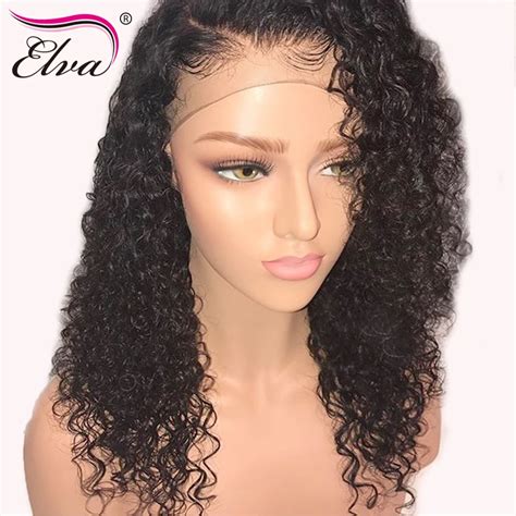 glueless full lace wigs  baby hair curly brazilian remy full lace human hair wigs pre