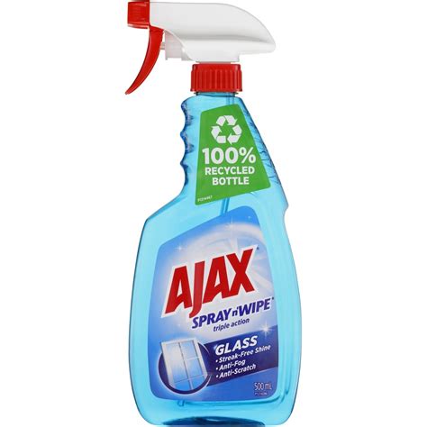 ajax spray  wipe glass cleaner trigger ml triple action surface spray big