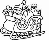 Sleigh Santa Coloring His Drawing Pages Claus Sitting Getdrawings Horse Colouring Kids Clipartmag Drawings Paintingvalley Sled sketch template