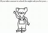 Mouse Coloring Take If School Pages Cookie Give Clipart Movies Story Color Lesson Clip Paint Plans Ask Might Popular Add sketch template