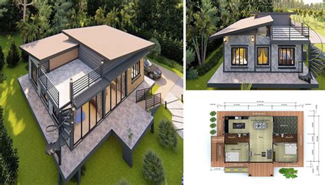 eco modern house plan