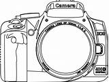 Camera Clipart Coloring Line Nikon Clip Drawing Pages Dslr Cliparts Colouring Yearbook Outline Vector Kamera Google Cameras Cartoon Search Strap sketch template