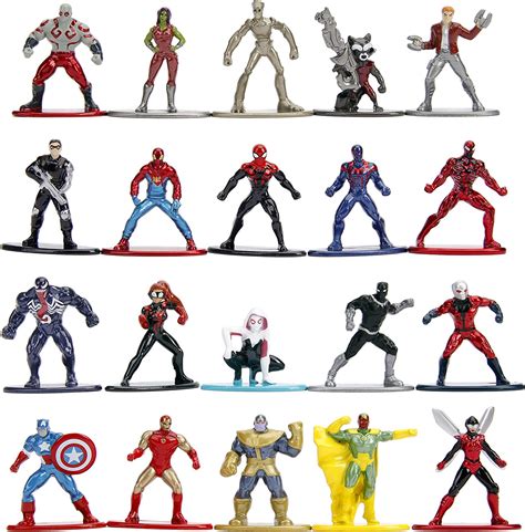 amazoncom marvel  die cast metal collectible figures  pack wave  toys  kids
