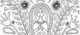 Mary Mother Coloring Pattern Virgin Pages Crafty Craftychica Chica Mexican Choose Board sketch template