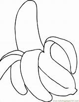 Coloring Banana Clipart Pages Library sketch template