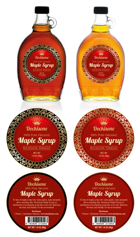 maple syrup labels template