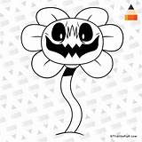 Draw Flowey Undertale Drawing Coloring Drawings Easy Flower Encounters Protagonist Major Character First sketch template