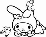 Coloring Pages Sanrio Melody Popular sketch template