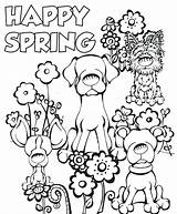 Spring Welcome Coloring Pages Getdrawings sketch template