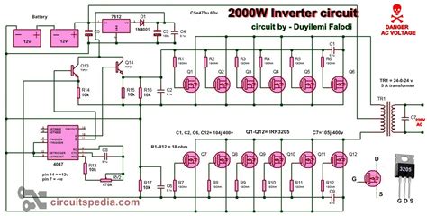 inverter circuit diagram high power inverter circuit