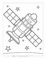 Coloring Space Pages Kids Satellite Itsybitsyfun Printable Boyama Sheets Drawing Planet Printables Astronaut Makalenin Kaynağı Activities Choose Board Crafts sketch template