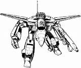 Veritech Robotech Fighter Dibujos Line Robot Mode Anime Valkyrie Guardian Robots Starships Wallpaper Las Maquinas Vf Coolest Transforming Looking Gerwalk sketch template