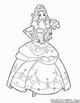 Barbie Coloring Ball Coloriage Gown Dress Barbies Wedding Gowns Pages Ligne Drawing Girls Getdrawings sketch template