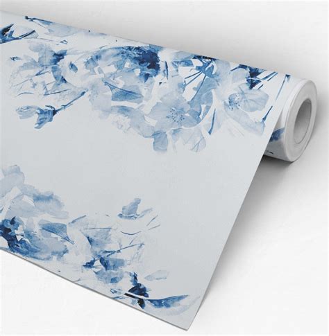 blue  adhesive wallpaper moonwallstickerscom