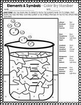 Science Elements Chemical Chemistry sketch template