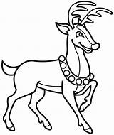 Reindeer Coloring Christmas Pages Santa Print Color Kids Holiday Deer Clipart Drawing Clip Flying Colouring Printable Caribou Easy Happy Cliparts sketch template