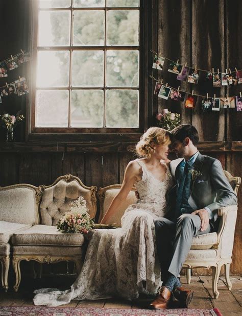 Intimate Couch Moment Bride And Groom Photo Ideas