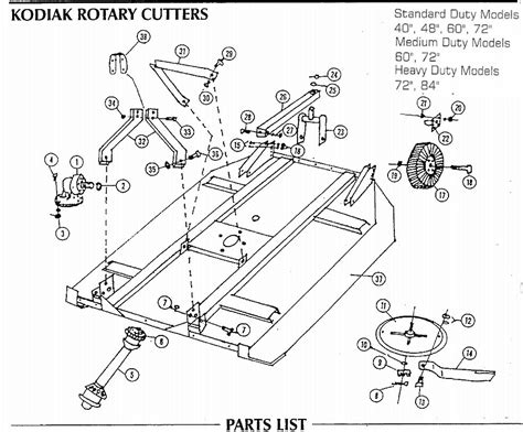 hardee rotary cutter parts diagram