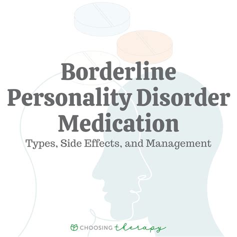 borderline personality disorder medication