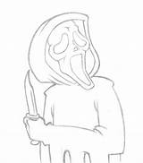 Ghostface Ghost Face Drawing Pencil Getdrawings Deviantart sketch template