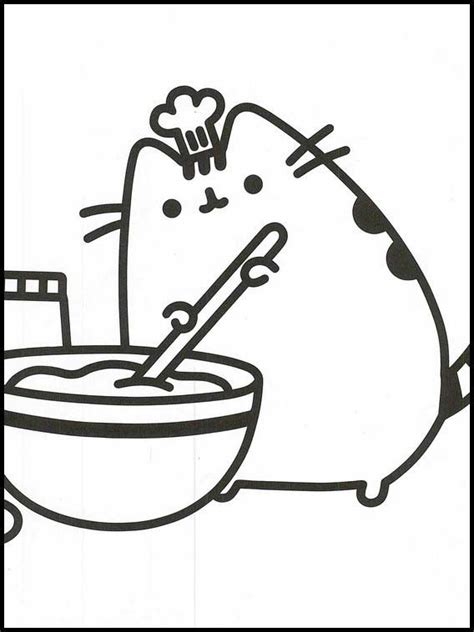 pusheen  printable coloring pages  kids cute coloring pages