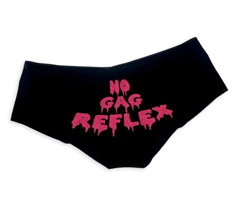 No Gag Reflex Panties Sexy Funny Slutty Cum Slut Panties Booty Etsy