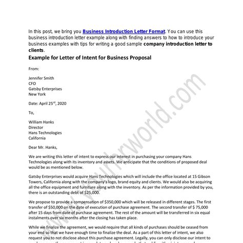 letter  intent  business proposaldocx docdroid