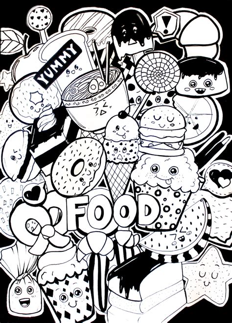 doodle  food  food  art  deviantart