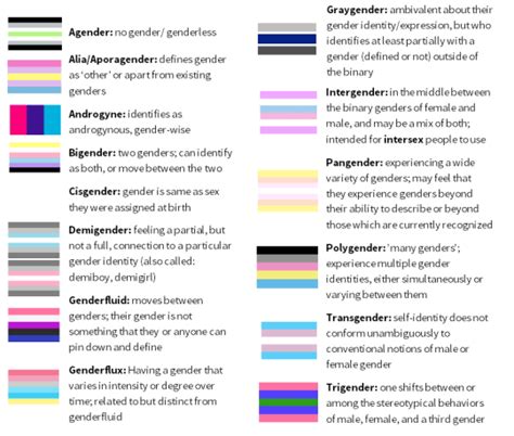 A Gender Identity And Sexual Romantic Orientation Chart Empty Closets