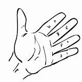 Hand Outline Printable Template Clip Hands Clipart sketch template
