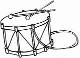 Drum Coloring Pages Instruments Drums Musical Drawing Instrument Template Clipart Kids Line Set Music Printable Sheets Strap Kit Kolorowanki Clipartmag sketch template