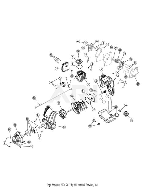 troy bilt tbec bdzc bdzc tbec parts diagram  engine assembly