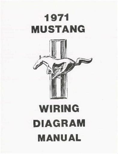 Mustang 1971 Wiring Diagram Manual 71 Ebay