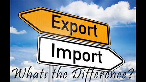 difference  importing  exporting youtube