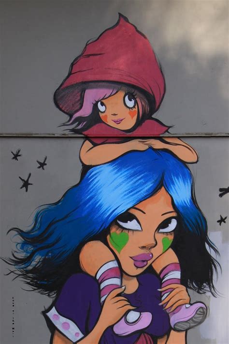 artist fafi street art artist disney characters