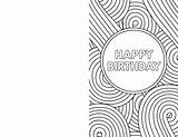 Birthday Printable Cards Paper Color Greeting Happy Coloring Card Print Trail Pages Kids Funny Foldable Template Templates Adults Printables Papertraildesign sketch template