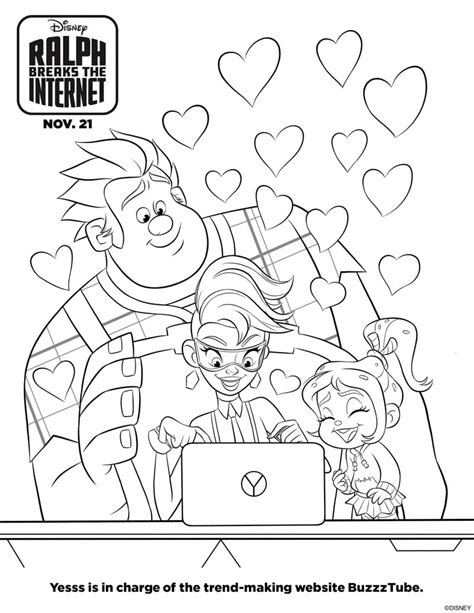ralph breaks  internet coloring pages  activities  fairy