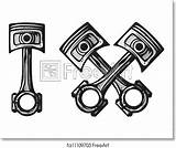 Crossed Pistons Clipart Clipground sketch template