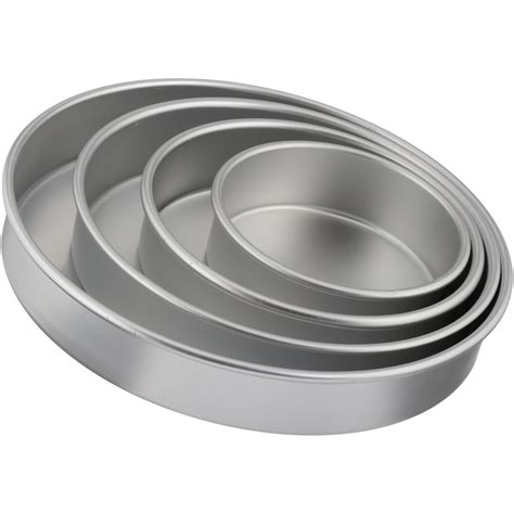 wilton performance pans tierd cake aluminum pan set   piece