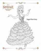 Nutcracker Coloring Realms Four Pages Sugar Fairy Plum Printables Movie Ladyandtheblog Sheets Barbie Disney Kids Activity sketch template