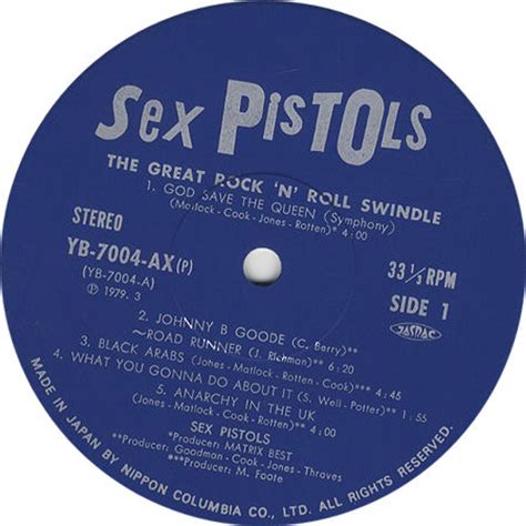 Sex Pistols The Great Rock N Roll Swindle Poster Japanese 2 Lp Vin
