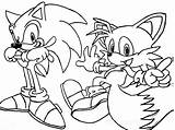 Tails Coloring Pages Sonic Getdrawings sketch template