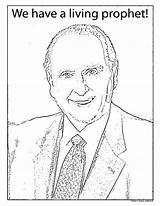 Lds Coloring Pages Clipart Color Primary Prophet President Sheets Monson Missionary Odd Conference Prophets Clip Numbers Fathers Colouring Mormon General sketch template