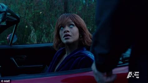rihanna could not bear to watch her bates motel sex scene daily mail online